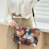 STY Ladies Black Handbag Coin Bag Set Swan Metal Decoration Bag Small & Medium-sized Tote Bags - Color-blocking