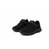 Kids school black shoes mesh
