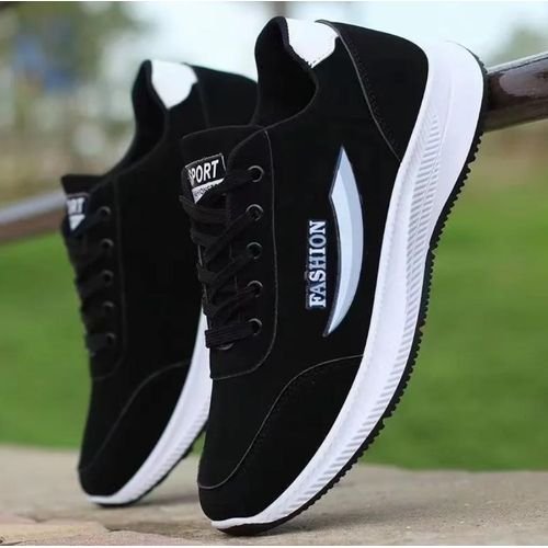 Black Sneaker Men's Casual Sneakers, Breathable Lightweight Non-slip Sports Shoes for Daily